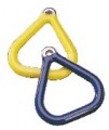 A185 Commercial Plastisol Coated Aluminum TRIANGLE Trapeze Ring Set of Two