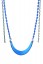 The plastisol coated chains on this swing seat combo protects little fingers from being pinched.